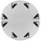 Flash Furniture Round 47.5 W, 48 L, 25.25 H, Chrome, Laminate, Particleboard, Steel, Wood Grain XU-GRP-A48-HCIRC-OAK-T-P-GG - alternate 2
